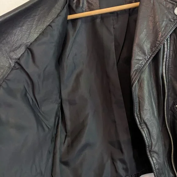 Madewell Washed Leather Motorcycle Jacket - Picture 3 of 8